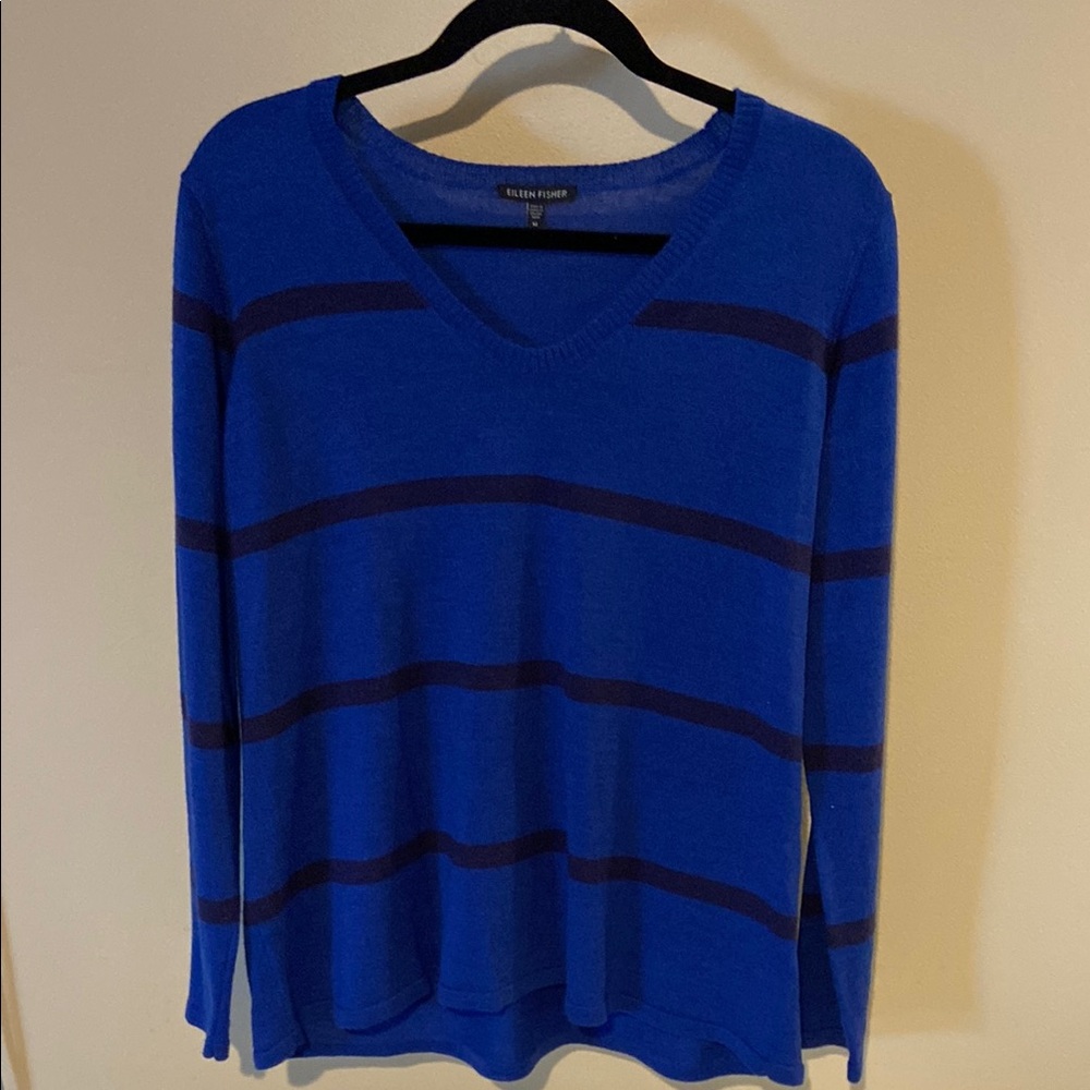 Eileen Fisher Blue Knit Sweater